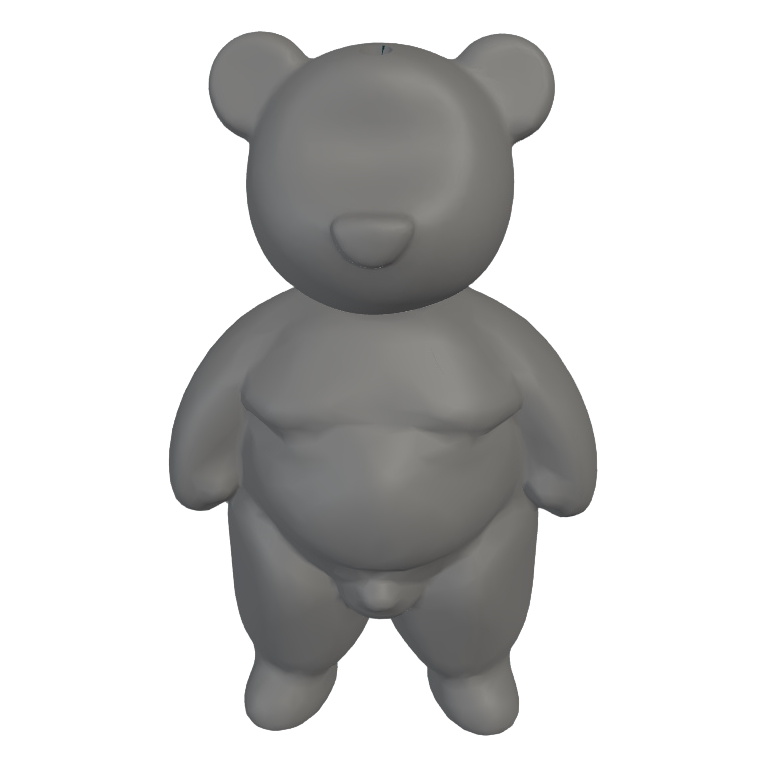 BubbleButtBear 3D preview