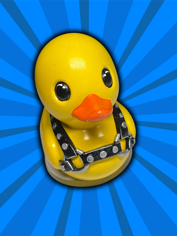Figurine - Canard en harnais