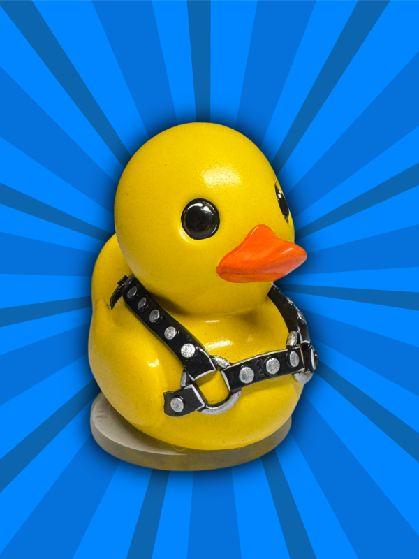 Figurine - Canard en harnais