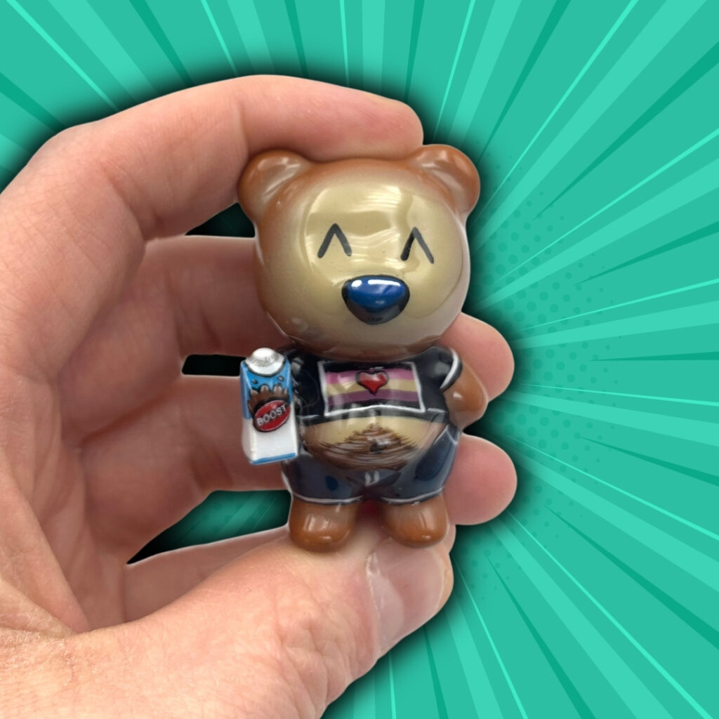 Gallery 38 Custom bear figure with pride colours