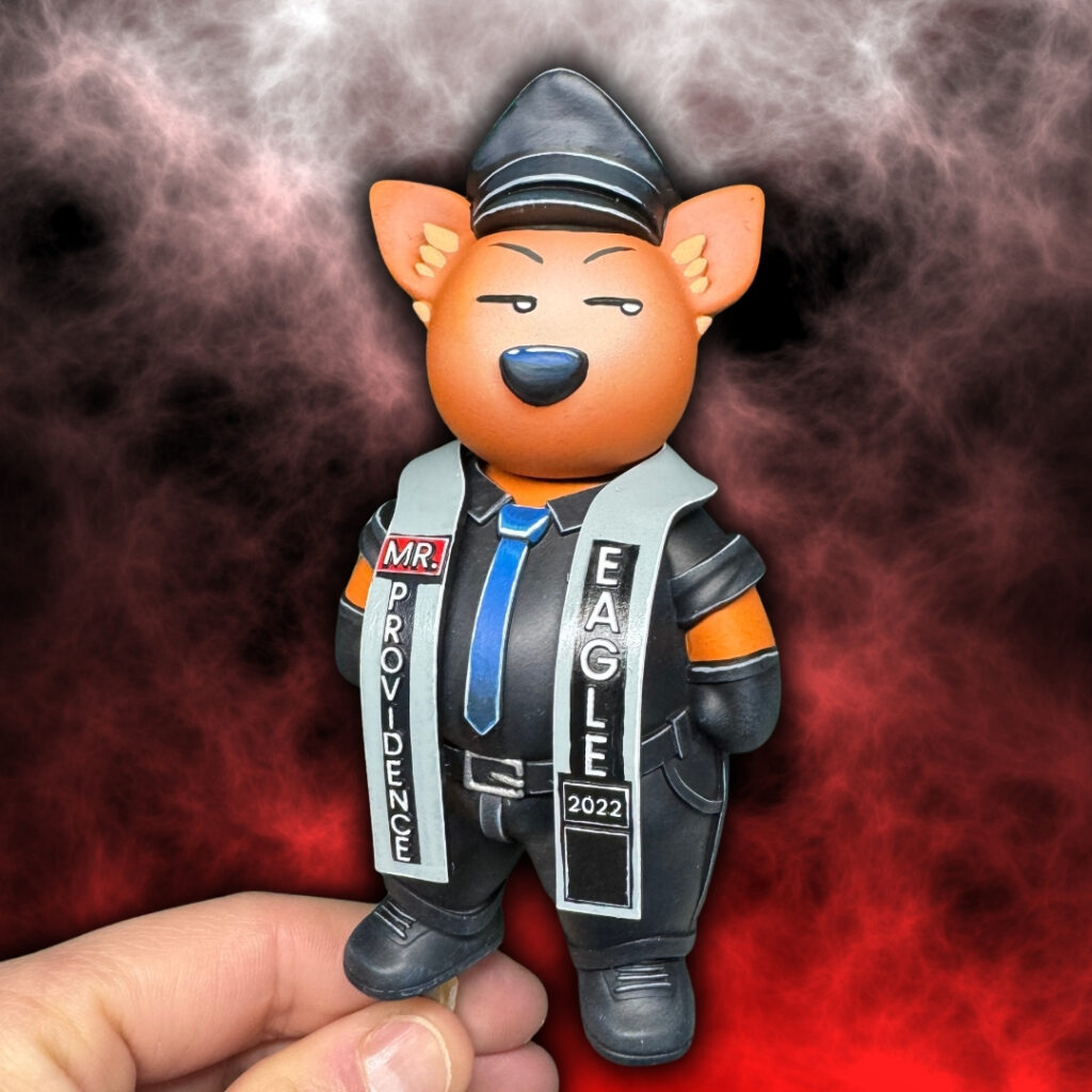 Gallery 30 Custom order: uniformed bear title-holder figure