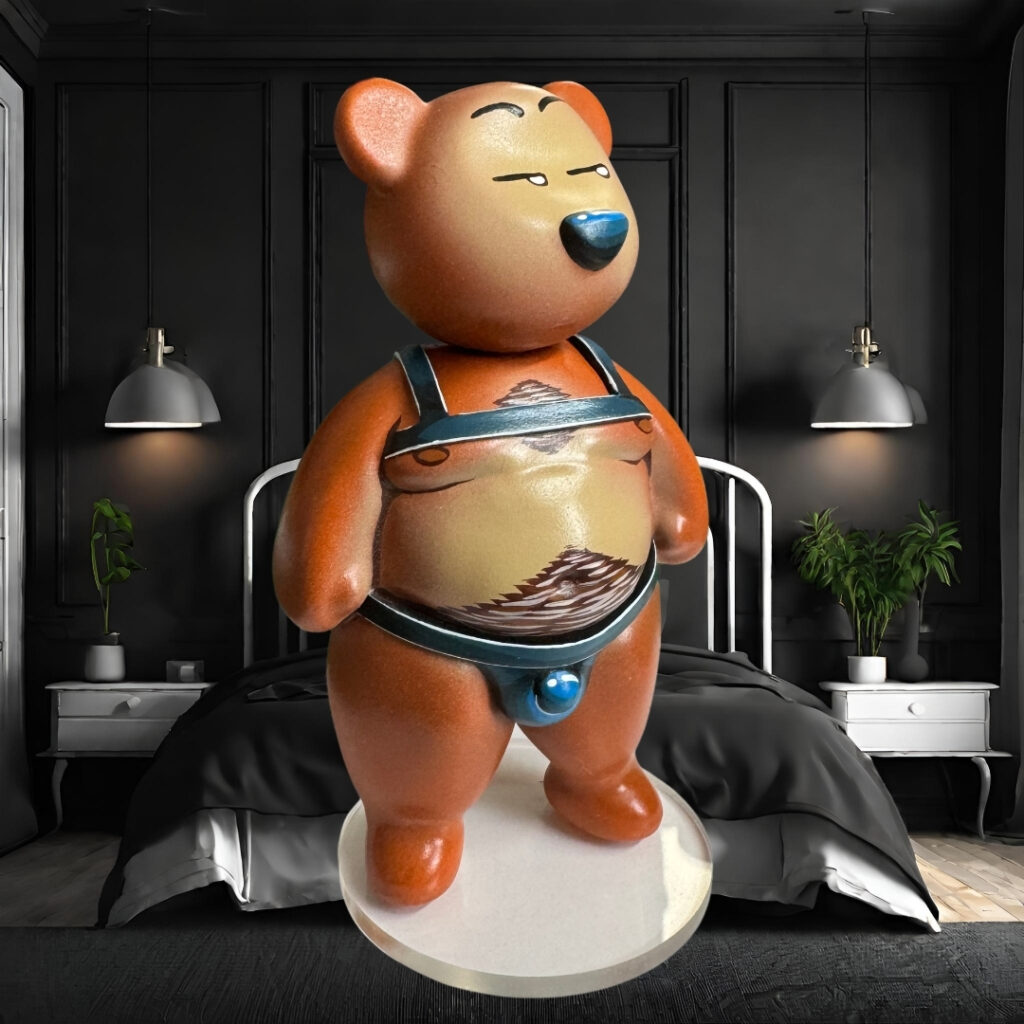 Gallery 15 Custom order: bear figure with harness