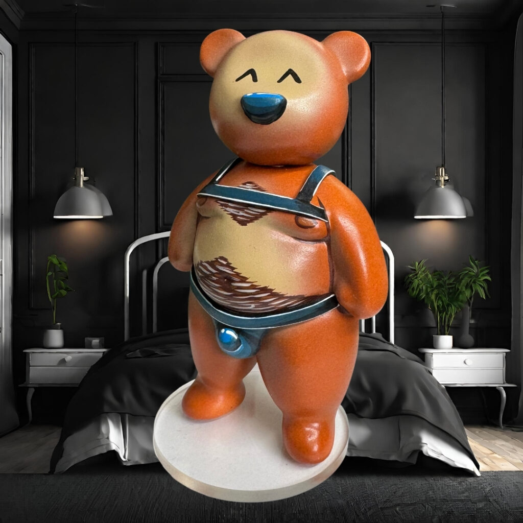 Gallery 13 Custom order: bear figure with harness