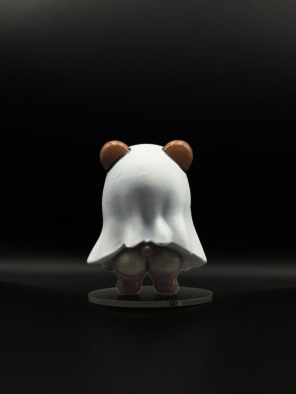 spooky-ghost-dos Ghost bear figurine, back